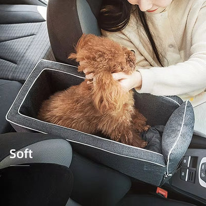 Portable Dog Car Seat Bed and Safety Travel Carrier for Small Dogs and Cats