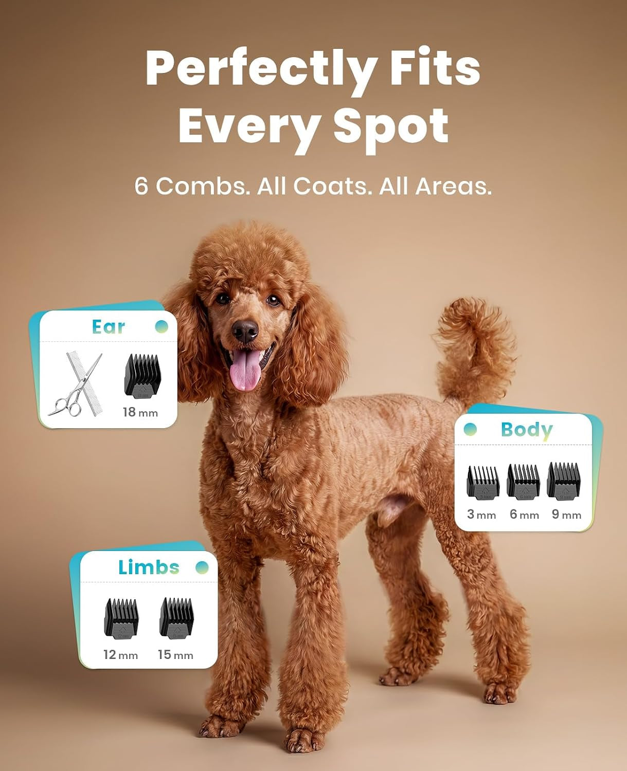 Professional Dog and Cat Grooming Clippers with LED Display