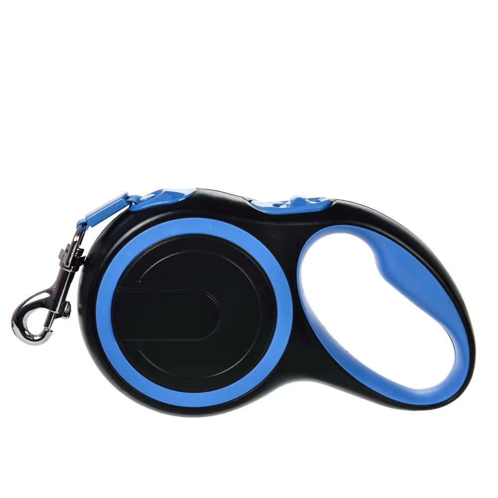 3M Reflective Retractable Dog Leash for Small Dogs with 360° Swivel, Dual Lead Design, and Integrated Lights for Tangle-Free Walking