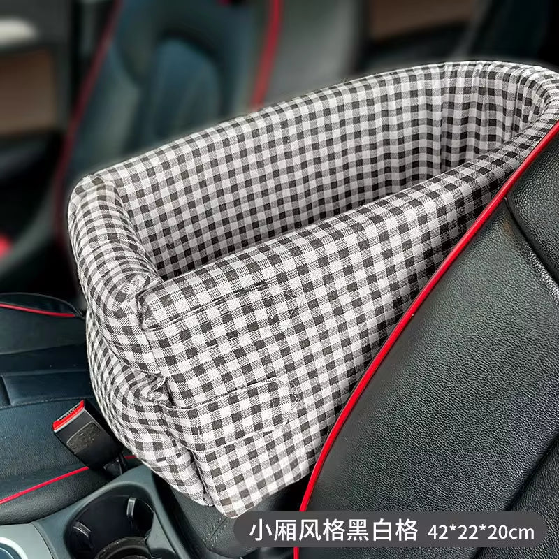 Portable Dog Car Seat Bed and Safety Travel Carrier for Small Dogs and Cats