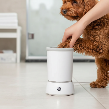 Electric Automatic Dog Paw Cleaner and Massager with USB Charging for Small, Medium, and Large Dogs