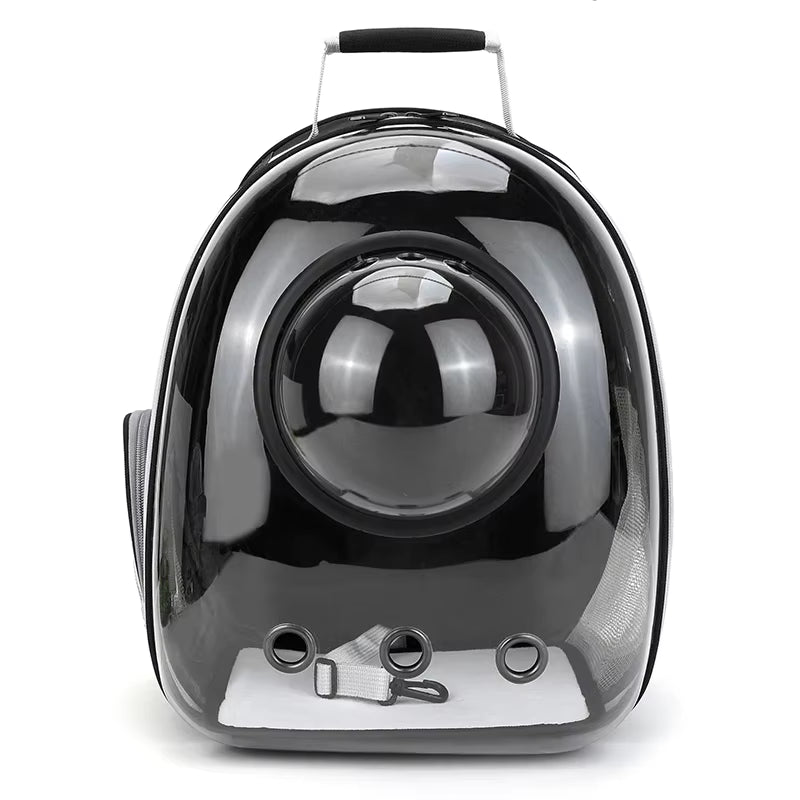 Pet Cat Carrying Backpack - Breathable Transparent Space Capsule Carrier for Dogs and Cats