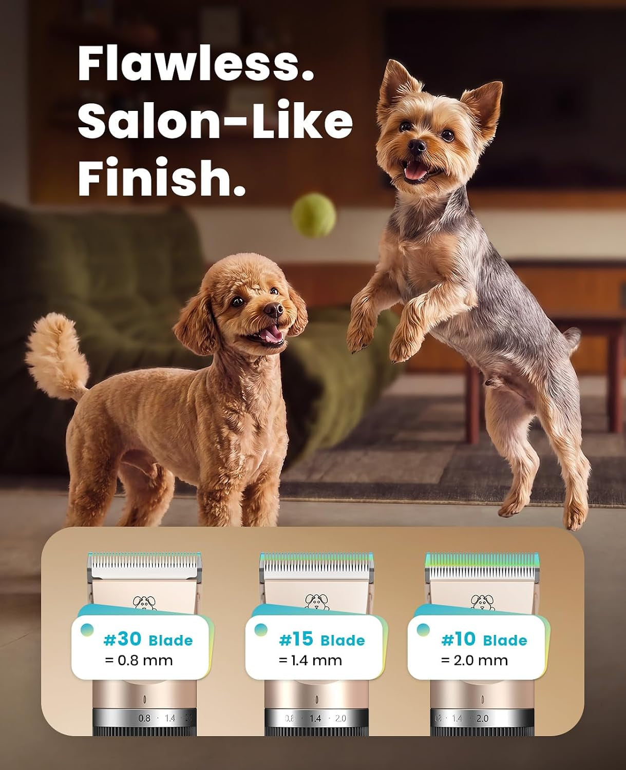 Professional Dog and Cat Grooming Clippers with LED Display