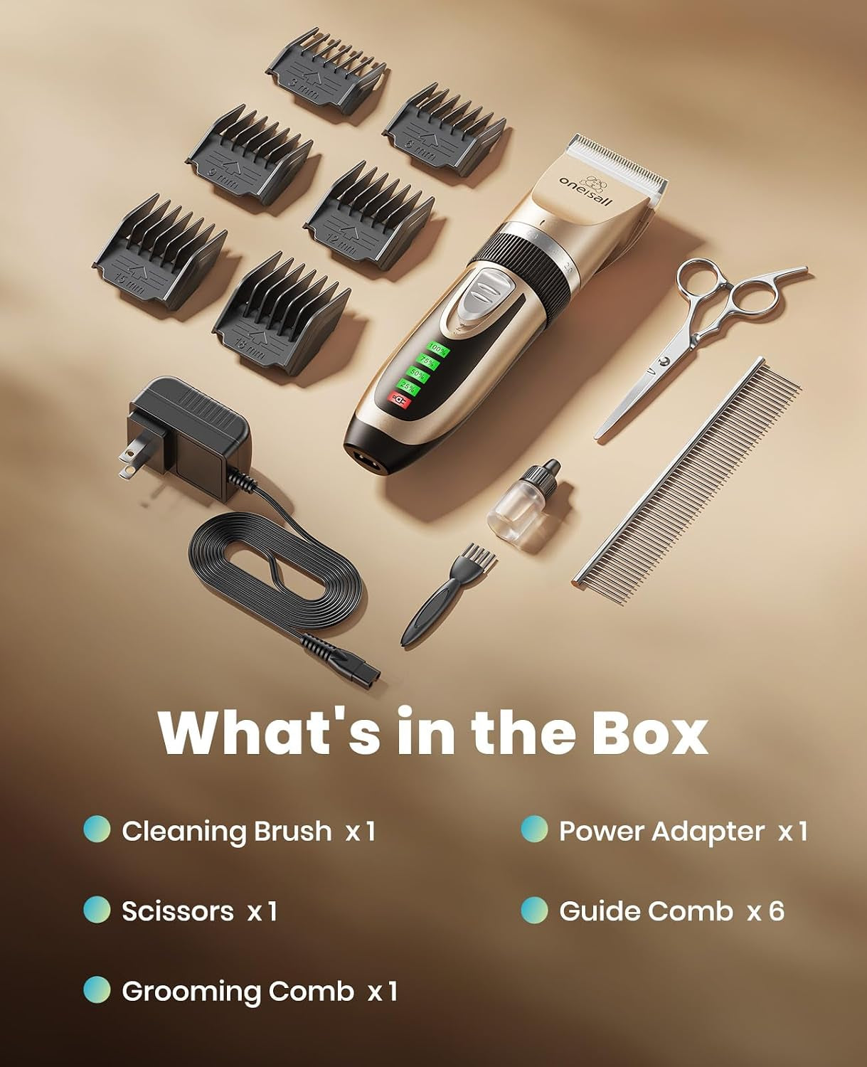 Professional Dog and Cat Grooming Clippers with LED Display