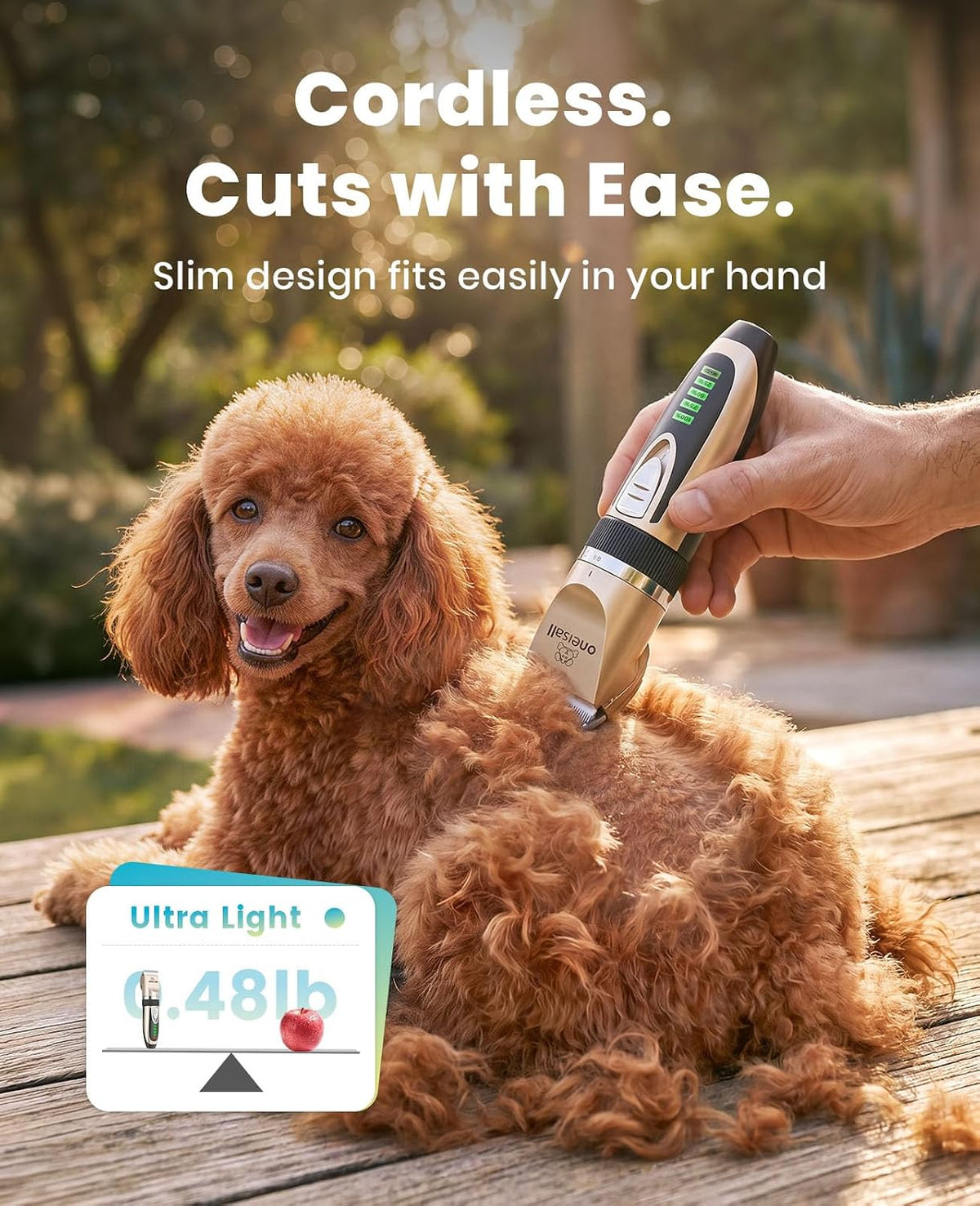 Professional Dog and Cat Grooming Clippers with LED Display