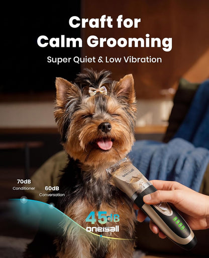 Professional Dog and Cat Grooming Clippers with LED Display