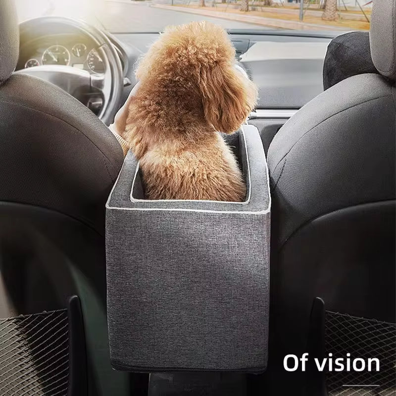 Portable Dog Car Seat Bed and Safety Travel Carrier for Small Dogs and Cats