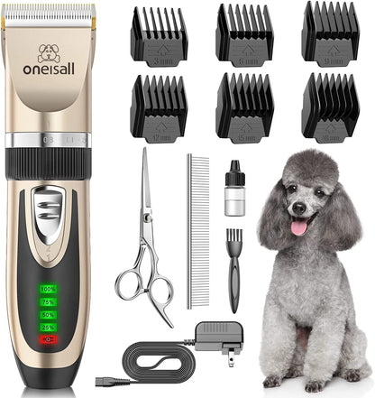 Professional Dog and Cat Grooming Clippers with LED Display