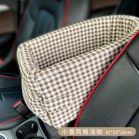 Portable Dog Car Seat Bed and Safety Travel Carrier for Small Dogs and Cats